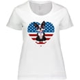 thumbnail image 3 of Inktastic Boston Terrier Dog US Flag July 4th Women's Plus Size T-Shirt, 3 of 5