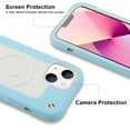 thumbnail image 6 of iPhone 13 Case, [Compatible with MagSafe] Heavy Duty Drop Rugged Shockproof Durable Frame Protective Anti-Scratch Bumper Case for Apple iPhone 13 6.1 Inch 2021 Release,Iceblue, 6 of 6