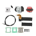 thumbnail image 1 of Carburetor Air Filter Throttle Grip Kit for 2 Stroke Mini Pocket Bike Quad Chopper ATV (0.7in), 1 of 15