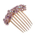 thumbnail image 4 of TABLETREANDS De Cristal Con Incrustaciones De Rhinestone Morada Para Y Eventos Especiales, 4 of 8