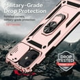 thumbnail image 5 of for iPhone 12 Mini Case with Camera Lens Cover Screen Protector, Dual Layer  Grade Drop Protection  Ring Holder Kickstand Protective Phone Case for iPhone 12 Mini 5.4 inch (Rose Gold), 5 of 17