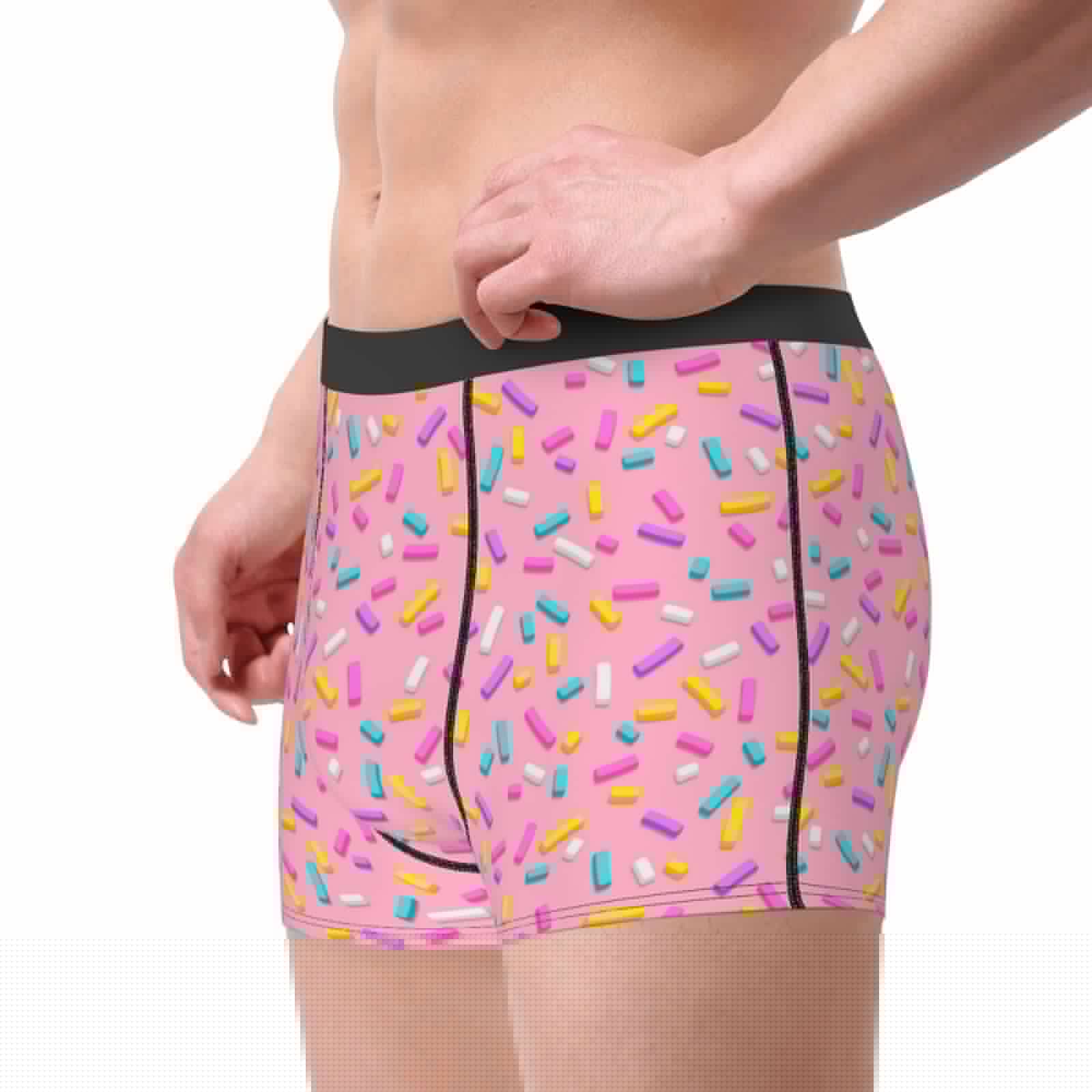 thumbnail image 4 of Bingfone Pink Donut Men'S Underwear - Casual Stretch Boxer Briefs-Xx-Large, 4 of 9