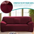 thumbnail image 3 of Shanna Stretch Sofa Slipcover Non Slip Couch Covers for 1 2 3 4 Seater and Sectional Couch, Sofa Furniture Protector(3 Seater,Burgundy), 3 of 7
