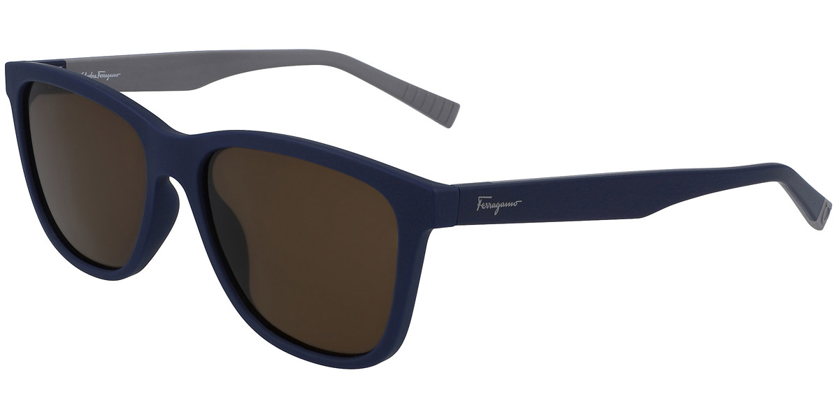 Salvatore Ferragamo SF998S 427 Men's Matte Blue Frame Sunglasses
