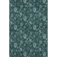 thumbnail image 2 of Addison Rugs Mayfield Washable Transitional Floral Teal Rectangle Rug, 8' x 10', 2 of 6