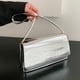 thumbnail image 4 of Bolsa De Hombro Bolso vagabundo para mujer PU Láser Brillo Axila Bolso con solapa para regalo de cumpleaños (Plata) Sywqhk Para Estrenar, 4 of 8
