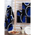 thumbnail image 2 of Black Blue Kitchen Dish Towels for Drying Dishes Set of 3, White Circle Geometric Abstract Texture Waffle Weave Microfiber Hand Tea Bathroom Towels Quick Dry & Absorbent Towel 15.7x23.6, 2 of 7