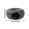 thumbnail image 3 of Cheap!Cama de túnel para gatos,cueva de Gato Natural,redonda,desmontable,interior,casa de juguete interactiva para perros pequeños,suministros para cachorros, 3 of 7