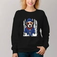 thumbnail image 4 of Women's  Crew Neck Pullover Cozy Clothes Autumn Winter-Hot Dog Print, 4 of 16