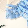 thumbnail image 4 of Vestido Para Niñas, Ropa Para Niñas Pequeñas, Falda De Gasa Con Tirantes De Verano Para Niños Pequeños, Vestido De Princesa, Vestido Azul Con Tirantes Odeerbi LM103-5617, 4 of 8