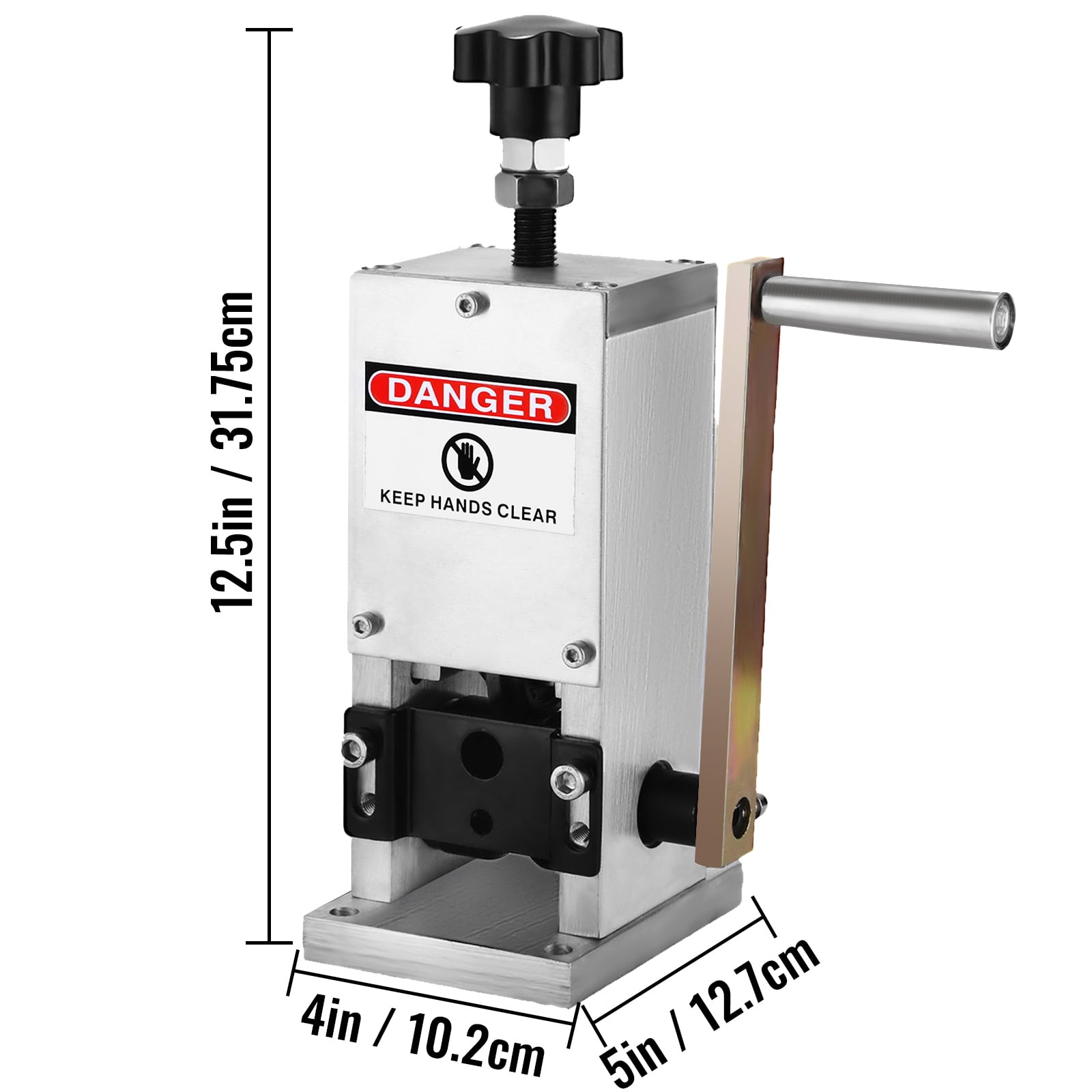 KFFKFF 0.06-0.98 inches Manual Wire Stripping Machine with Hand Crank Portable Wire Stripping Tool