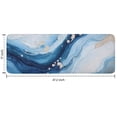 thumbnail image 7 of Blue White Gold Marble Pattern Kitchen Rug Mat,Kitchen Runner Rugs Non Skid Washable,Decorative Kitchen Floor Mats for Kitchen,Sink,Laundry,17"x47.2", 7 of 7