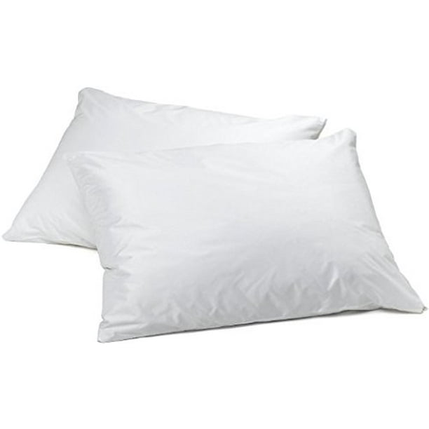 2 Pack Standard Sized Zippered Vinyl Pillow Protectors