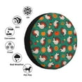 thumbnail image 4 of Salouo Turkey And Thanksgiving1 Print Spare Tire Cover 14-17 inch Spare Tire Protector Universal Tough Tire Wheel Cover for Trailer SUV and Truck-15 inch, 4 of 6