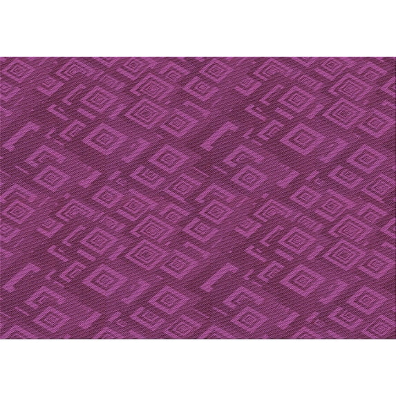 Ahgly Company Machine Washable Indoor Rectangle Transitional Neon Pink Area Rugs, 8' x 12'
