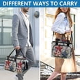 thumbnail image 6 of Insulated Cooler Bag with Multiple Pockets Lightweight Lunch Box Tote for Travel Beach Camping Office Red White and Blue Stars, 6 of 7