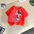 thumbnail image 4 of Marca Linda Minnie Verano Niños Camiseta de Algodón Lindo Dibujos Animados de Disney Niños Niñas Moda Casual Camiseta de Cuello Redondo Ropa para Niños, 4 of 5