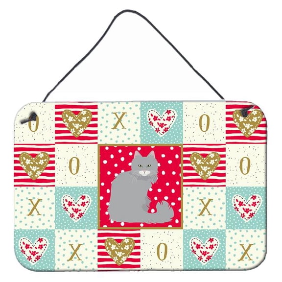 8 x 12 in. Norwegian Forest Cat Love Wall or Door Hanging Prints