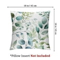 thumbnail image 4 of Green leaf pillowcase, eucalyptus flower watercolor pillowcase, gray bubble leaf printed modern pillow cover decoration gift bed sofa living room  , various sizes, set of 2, 4 of 7