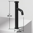 thumbnail image 6 of Ruxton Single Handle Single-Hole Bathroom Vessel Faucet in Matte Black, 6 of 12