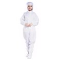 thumbnail image 1 of yeacher Anti-Static Full-Body Coverall with Hood, Breathable Polyester Protective Suit, White, Size L, Washable & Reusable (Shoes Not Included), 1 of 6