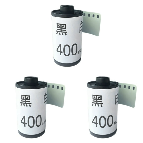 3X 400 Novice Practice Film Vintage Camera Film Photo Studio Kits 35mm 12sheets Asa/Iso Black White Negative Camera Film