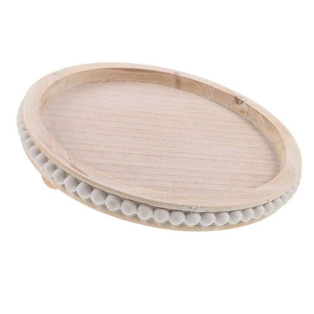 Rustic Farmhouse Round Serving Plate For Home Display Coffee Serving And Breakfast Serving 31.00X31.00X3.00CM With Sturdy Wood Construction