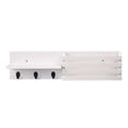thumbnail image 1 of SalonMore Entryway 24" Hanging Floating Storage Shelf Wall Mount Shelves Coat Rack w/Hooks, 1 of 3