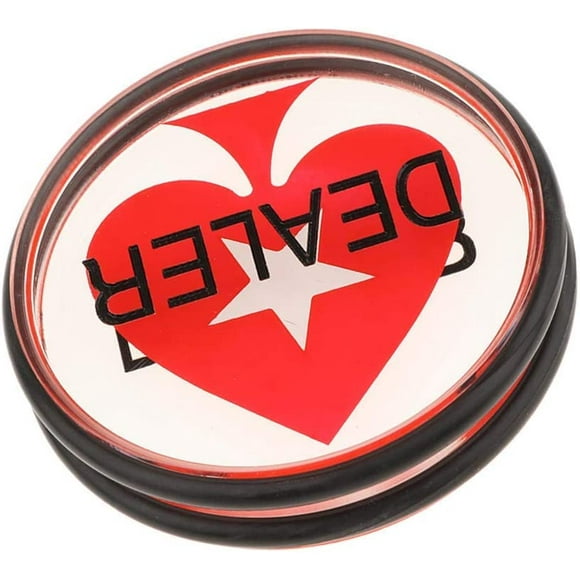 nipocaio 3 Inch Button with Rubber Ring for Texas Holden, Blackjack, Roulette Casino Poker Chip High Quality and Durable