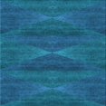 thumbnail image 1 of Ahgly Company Machine Washable Indoor Square Transitional Deep Sky Blue Area Rugs, 5' Square, 1 of 7