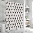 thumbnail image 6 of Palm Tree Bathroom Shower Curtains with 12 Hooks Waterproof Shower Curtain for Stalls and Bathtubs Farmhouse Summer Botanical Green Tropical Plants Decorative Bathroom Privacy Curtain 36x78 Inches, 6 of 9