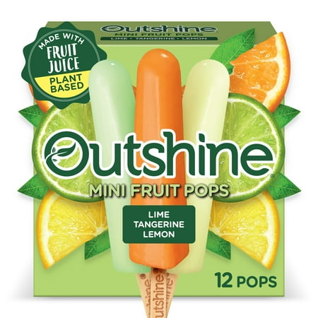 Outshine Lime, Tangerine, and Lemon Frozen Mini Fruit Pops, 12 Count