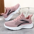 thumbnail image 6 of Women's Textured Sneakers,Breathable Running Shoes,Women's Slip Resistant Shoes,Stripe Design,Pink, 6 of 6