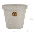 thumbnail image 4 of Maceta Redonda Plásticos La Ardilla Rattan 15 cm Blanco, 4 of 4