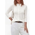 thumbnail image 3 of PRETTYGARDEN Womens Fall Lightweight Knit Cardigan Sweater | Button Down Long Sleeve Crew Neck,Soft Ribbed Knit Slim Fit,Business Casual Going Out Travel Outfits,Fashion Clothing, 3 of 8