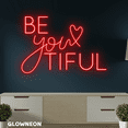 thumbnail image 4 of Glowneon Be You Tiful Neon Sign, Be You Tiful Led Sign, Girl Room Art, 4 of 5