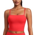 thumbnail image 2 of Sostén CRZ YOGA Butterluxe Cuello Cuadrado Acolchado Rojo Profundo XL, 2 of 7