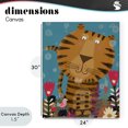 thumbnail image 4 of Stupell Industries Eclectic Boho Tiger & Flowers Canvas Art, 24 x 30, by Carla Daly, 4 of 8