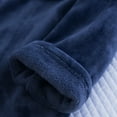 thumbnail image 6 of CONZONE Mens Pajama Sets Warm Men's Pjs Set Solid Color Pajamas Tops Pants Thick 2Pcs Sleepwear Outfit for Men Cozy Fall Winter Homewear Loungewear Sets, 6 of 6