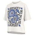 thumbnail image 2 of Women's Pressbox  White Kentucky Wildcats Elena Oversized Slub T-Shirt, 2 of 3