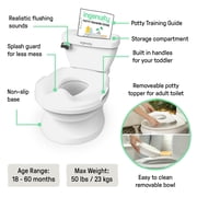 Summer by Ingenuity My Size Potty Pro Chair and Training Toilet for Toddlers, White
