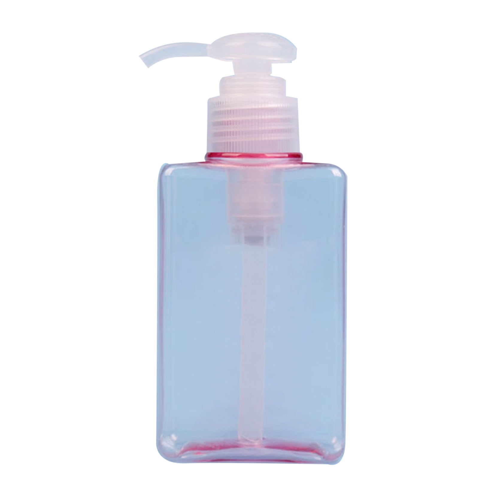 200ml Pump Bottle Dispenser, Modern Square Shampoo Bottles with Pump