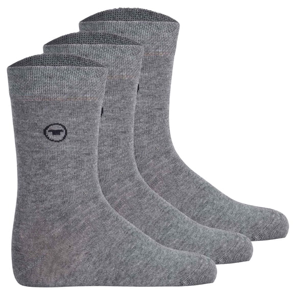 TOM TAILOR Calcetines de niño Unisex, Paquete de 3 - Calcetines, Algodón, Logotipo, color sólido Gris 35-38