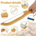 thumbnail image 5 of Qenwkxz Bread Knives Cutter Wooden Bread Bow Cutter 15.7" Saw with Wooden Handle Stainless Steel Sourdough Bread Knife Slicer with 2 Saw Blades Screwdriver Cutter Wipe Cloth Slicer for Home Kitchen, 5 of 11