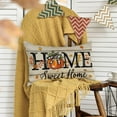 thumbnail image 3 of Fall Home Sweet Home Pumpkin Throw Pillow Cover 12x20 Inch, Seasonal Autumn Maple Leaves Plaid Bow Thanksgiving Harvest Cushion Case Decoration for Sofa Couch, 3 of 3