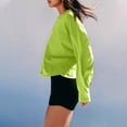 thumbnail image 4 of Sentmoon Tunique Mode Manches Longues Hauts pour Femmes Couleur Unie Col Rond Chemises Décontractées Manches Longues pour Femmes Entraînement Régulier Mode Automne 2024 Vert L Économies d'Automne, 4 of 8