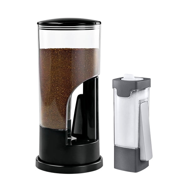 HoneyCanDo Coffee And Sugar Dispenser Set, Black/Gray