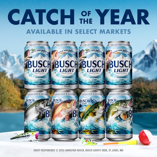人気ビール 日本未発売 アメリカ BUSCH LIGHT ブッシュライト 30缶 Busch Light Lager Beer 30 Pack for Breakroom 4.1% ABV - Walmart