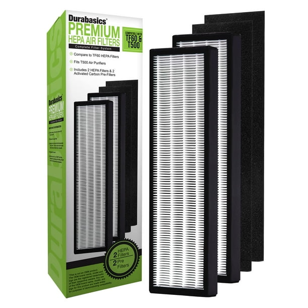Paquete de 2 filtros HEPA compatibles con el purificador de aire Alen T500