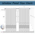 thumbnail image 4 of Topfinel Blue Faux Linen Ombre Sheer Curtains,Semi Voile Gradient Rod Pocket Curtains for Bedroom and Living Room, Set of 2 Window Curtain Panels, 54 x 96 Inch Long, 4 of 11